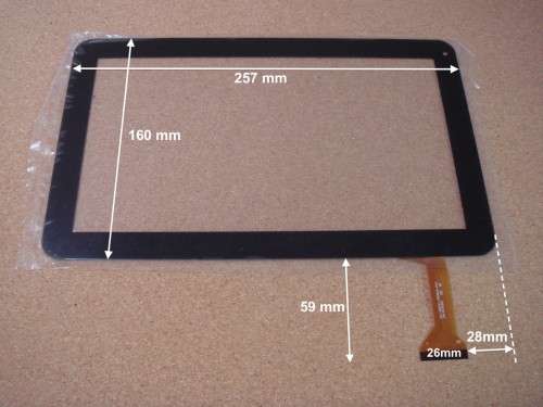 Vitre tactile 10" por tablette POLAROID MIDC110 (version 50pin) - 15556